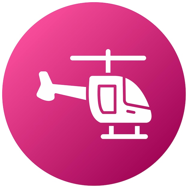 Estilo del icono del helicóptero