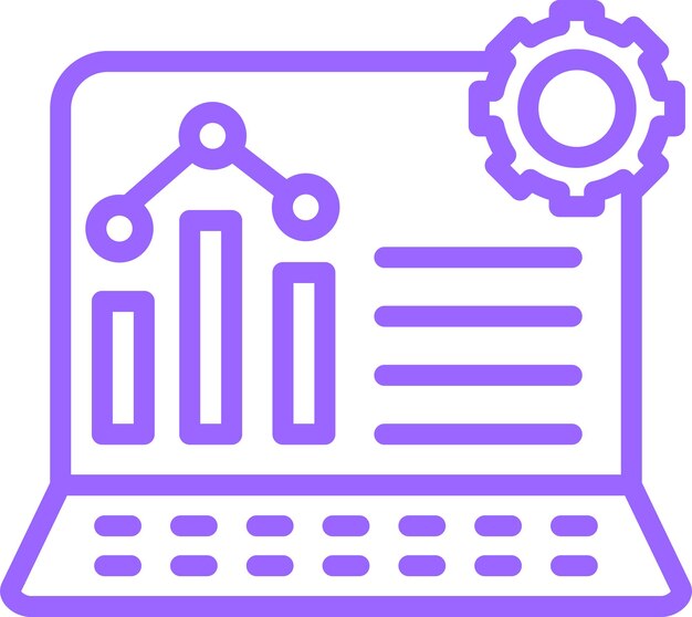 Estilo del icono de la herramienta de análisis de diseño vectorial