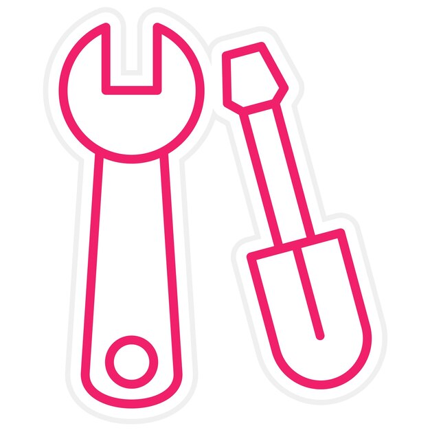 Estilo del icono de la herramienta de diseño vectorial