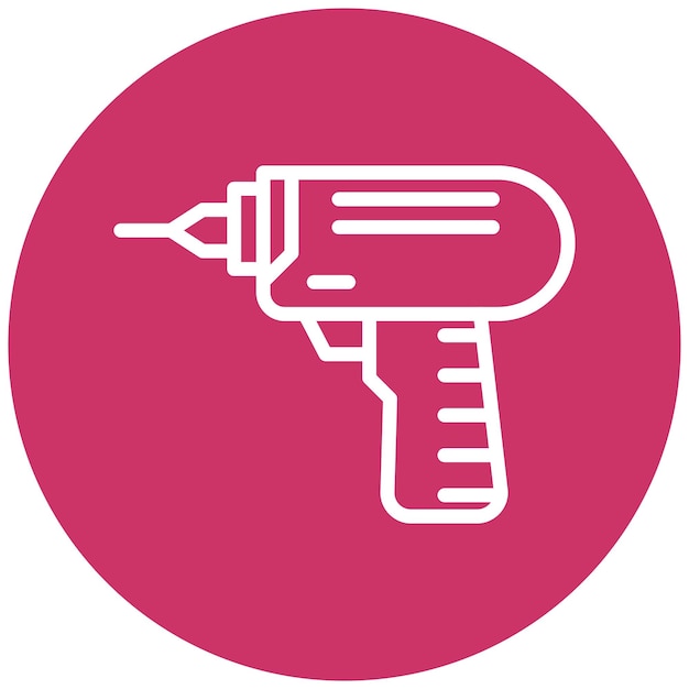 Estilo del icono de las herramientas eléctricas de diseño vectorial