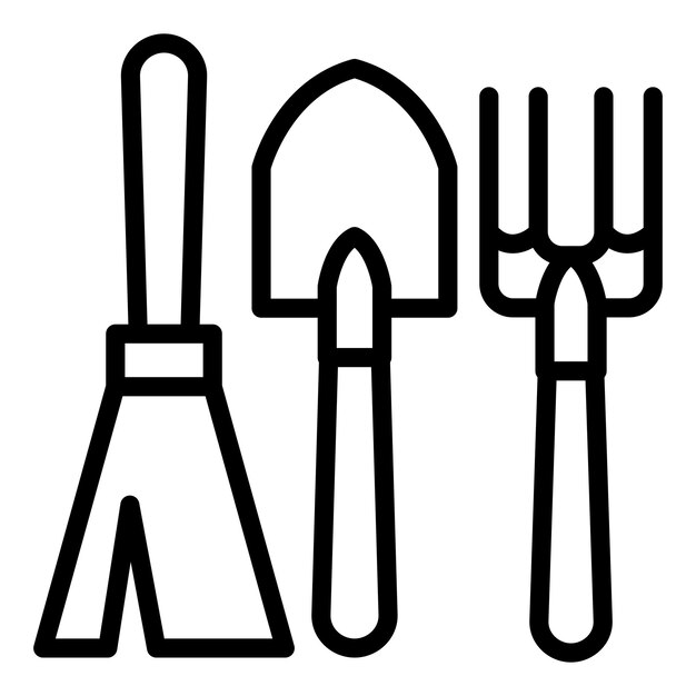 Estilo del icono de las herramientas de jardín