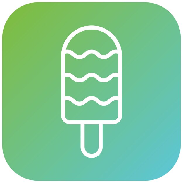 Estilo de icono de hielo de frutas de diseño vectorial