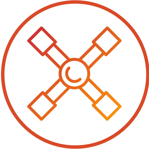 Estilo del icono de hierro del neumático de diseño vectorial