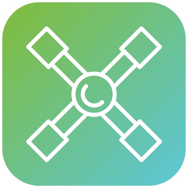Estilo del icono de hierro del neumático de diseño vectorial