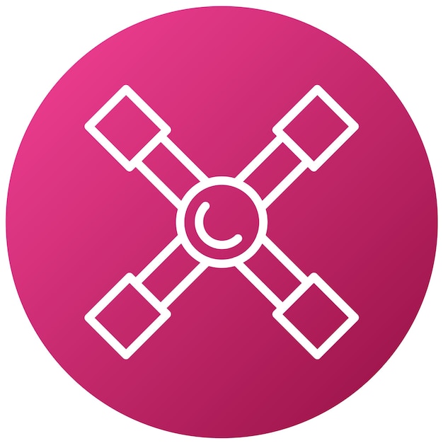 Estilo del icono de hierro del neumático de diseño vectorial