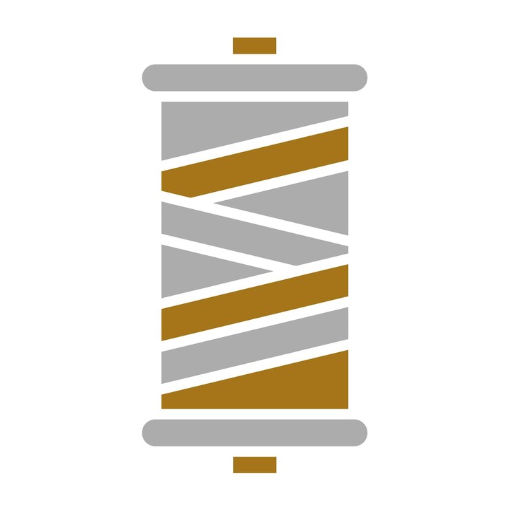 Vector estilo del icono del hilo de diseño vectorial