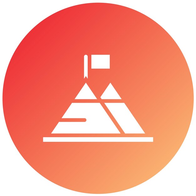 Estilo de icono de hito de diseño vectorial
