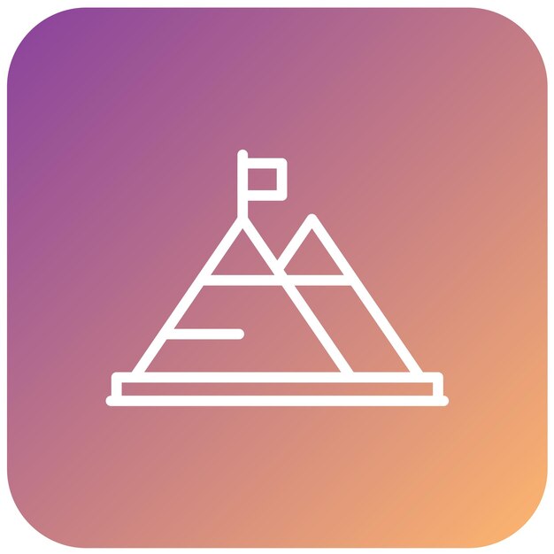 Estilo de icono de hito de diseño vectorial