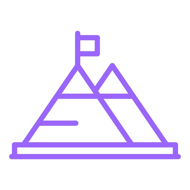 Estilo de icono de hito de diseño vectorial