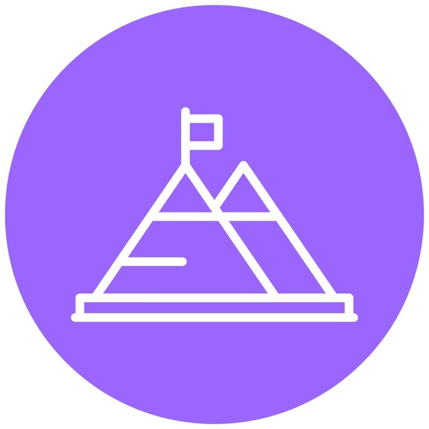 Estilo de icono de hito de diseño vectorial