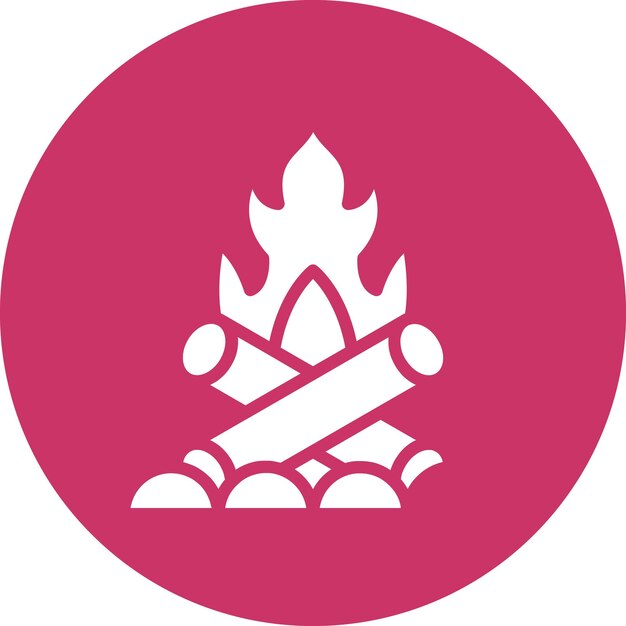 Estilo del icono de la hoguera
