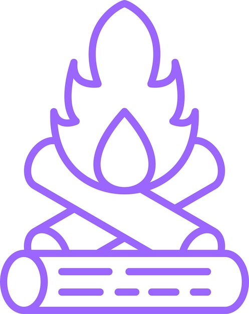Estilo del icono de la hoguera