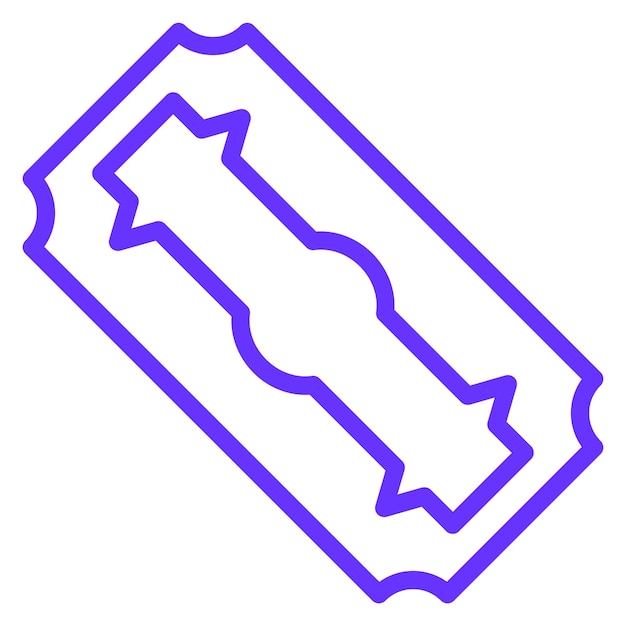 Estilo del icono de la hoja de afeitar