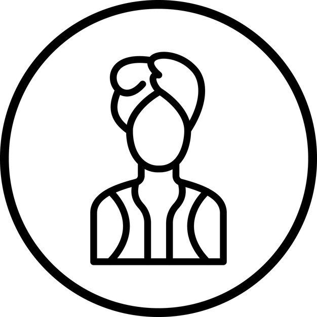 Estilo del icono de la hoja de cabeza de diseño vectorial