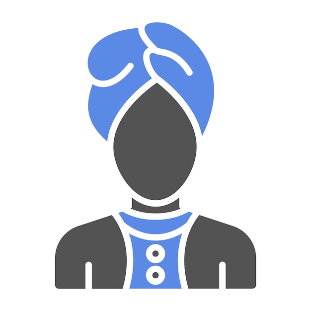 Estilo del icono de la hoja de cabeza de diseño vectorial