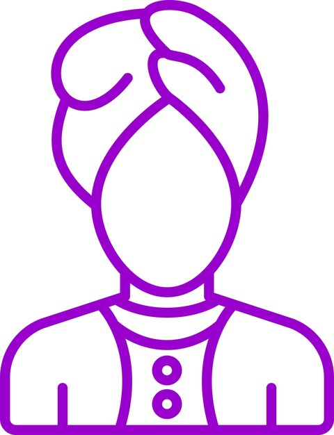 Estilo del icono de la hoja de cabeza de diseño vectorial