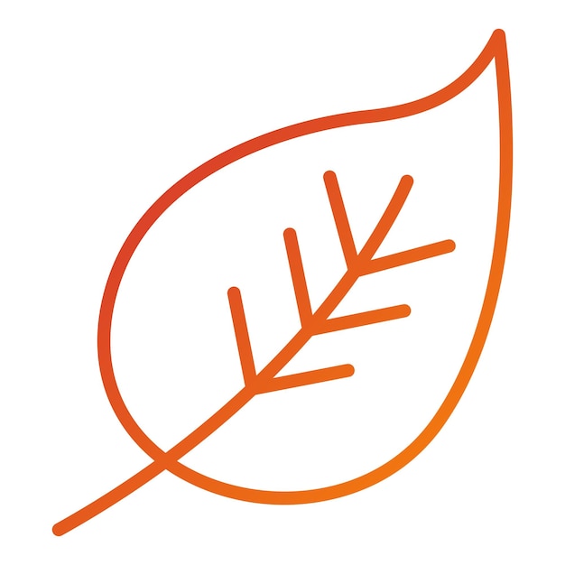 Estilo de icono de hoja de diseño vectorial