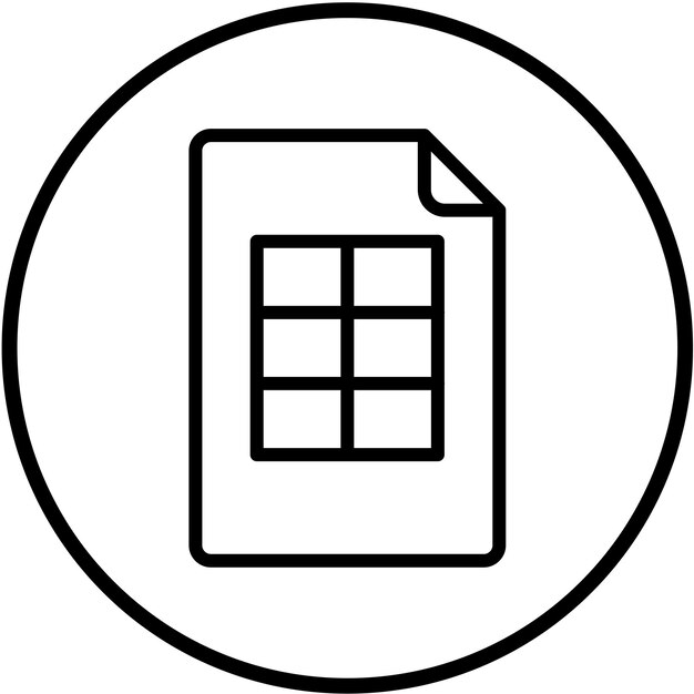Estilo del icono de la hoja de diseño vectorial