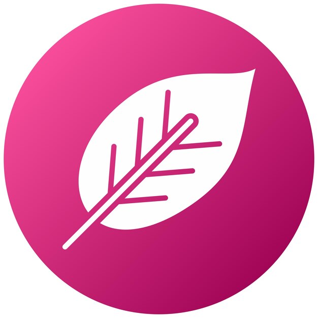 Estilo de icono de hoja de diseño vectorial