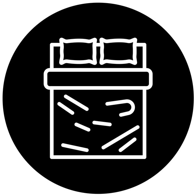 Estilo del icono de las hojas de algodón de diseño vectorial