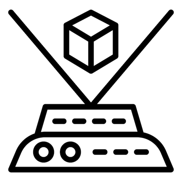 Estilo de icono holográfico de diseño vectorial