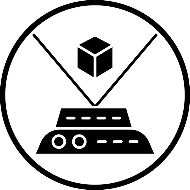 Estilo de icono holográfico de diseño vectorial