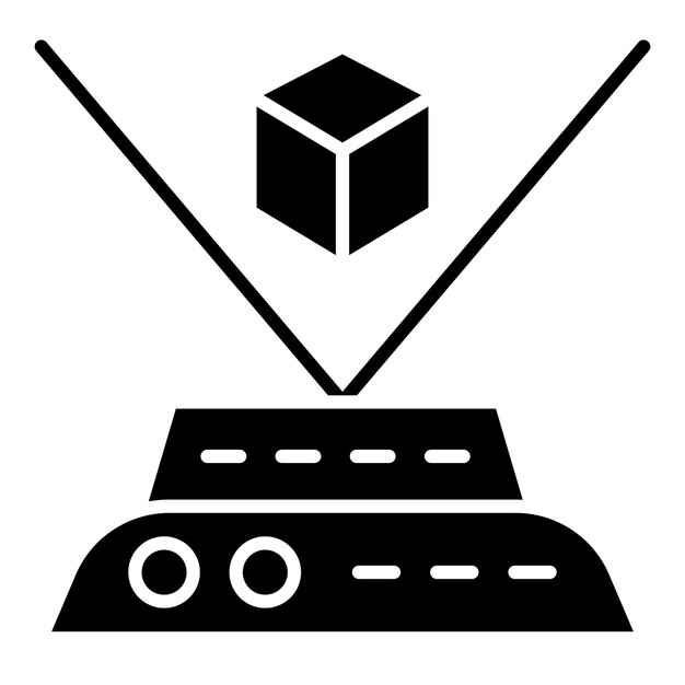 Estilo de icono holográfico de diseño vectorial
