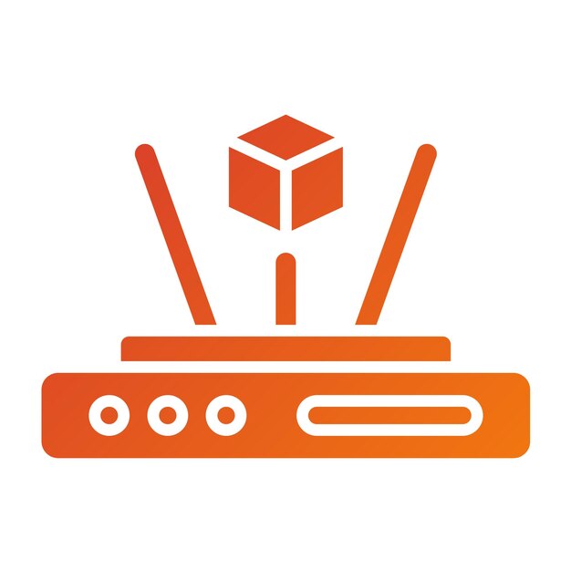 Estilo del icono del holograma de diseño vectorial