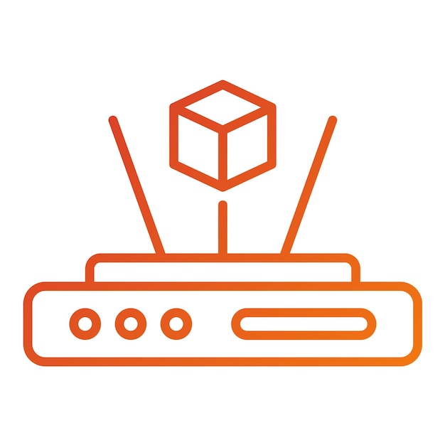 Estilo del icono del holograma de diseño vectorial