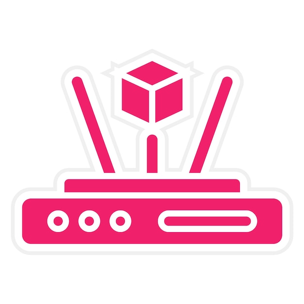 Estilo del icono del holograma de diseño vectorial