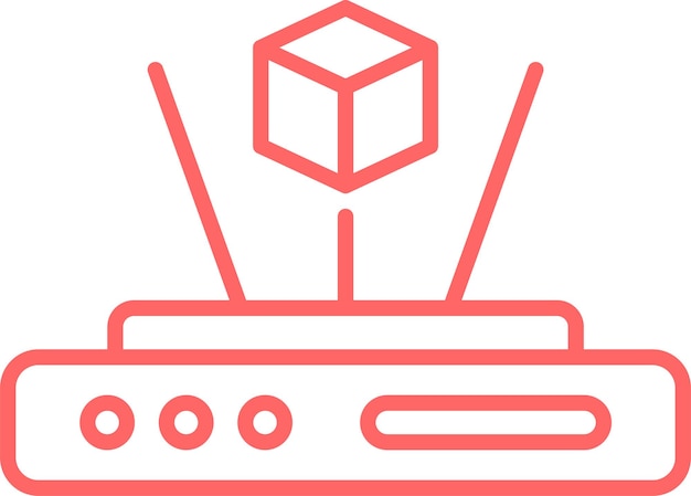 Estilo del icono del holograma de diseño vectorial
