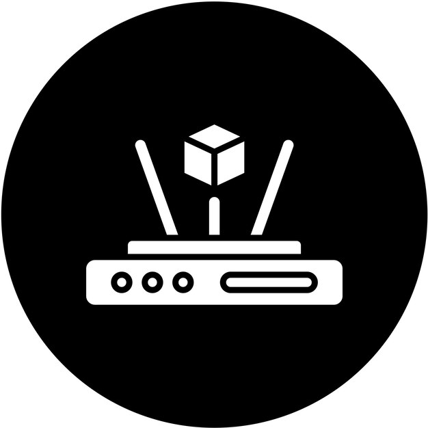 Estilo del icono del holograma de diseño vectorial