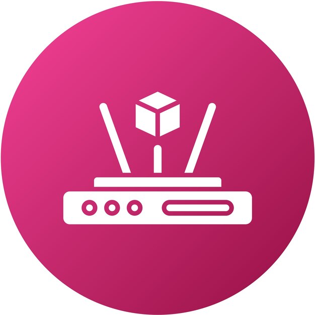 Estilo del icono del holograma de diseño vectorial