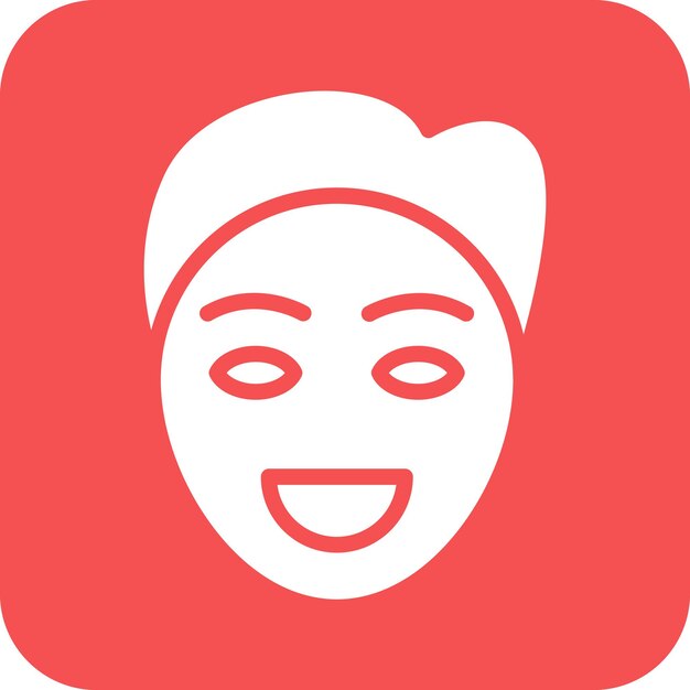 Estilo del icono del hombre sonriente