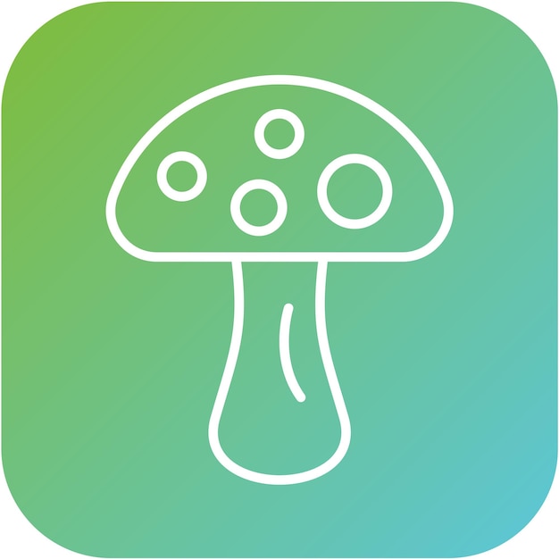 Estilo de icono de hongo de diseño vectorial