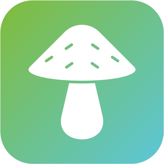 Estilo de icono de hongo de diseño vectorial