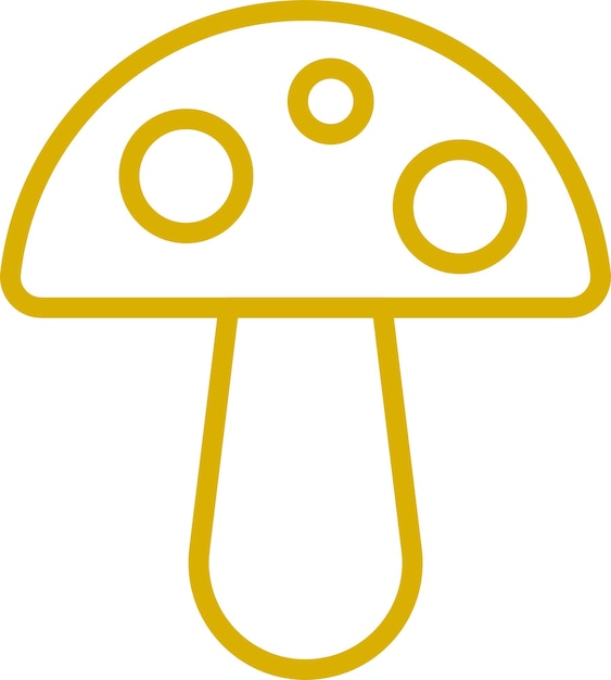 Estilo de icono de hongo de diseño vectorial