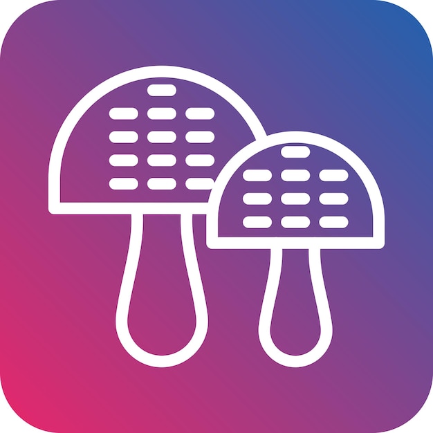 Estilo del icono del hongo