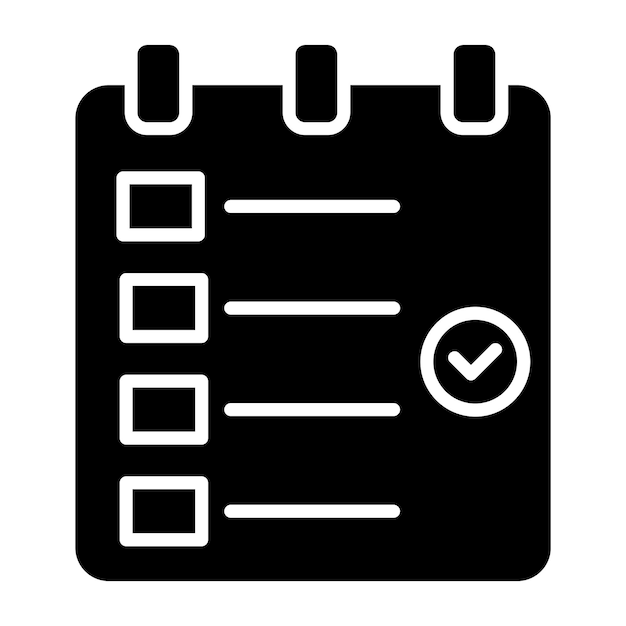 Estilo del icono del horario de diseño vectorial