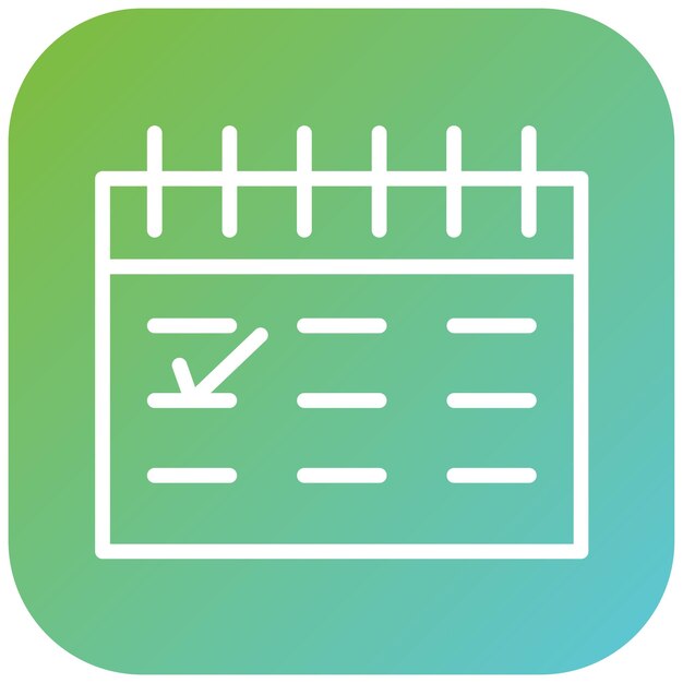 Estilo del icono del horario de diseño vectorial
