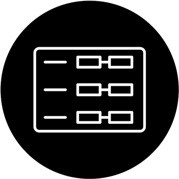 Estilo del icono del horario de diseño vectorial