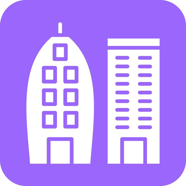 Estilo del icono del horizonte del diseño vectorial