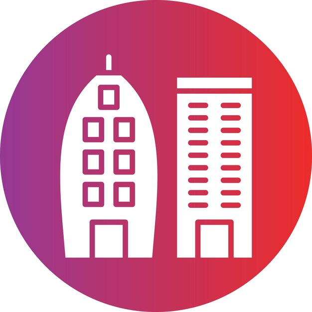 Estilo del icono del horizonte del diseño vectorial