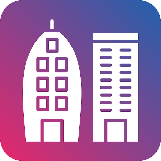 Estilo del icono del horizonte del diseño vectorial