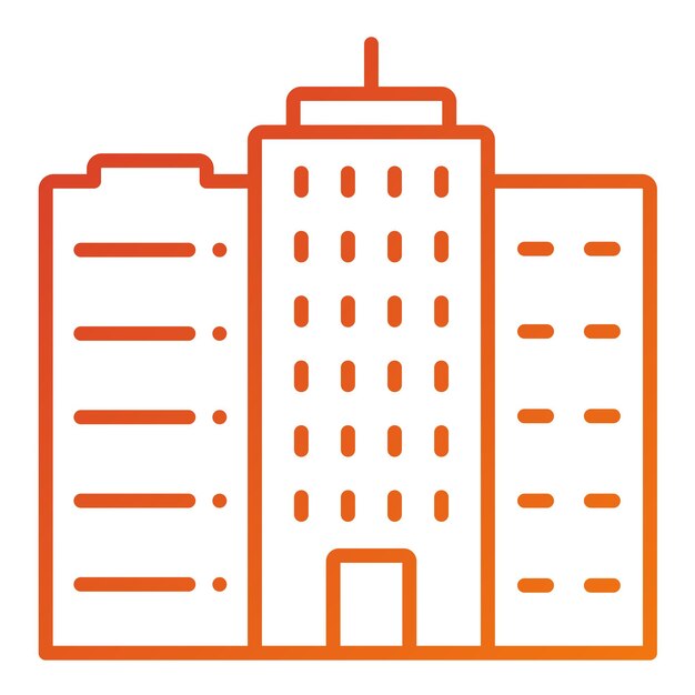 Estilo del icono del horizonte del diseño vectorial