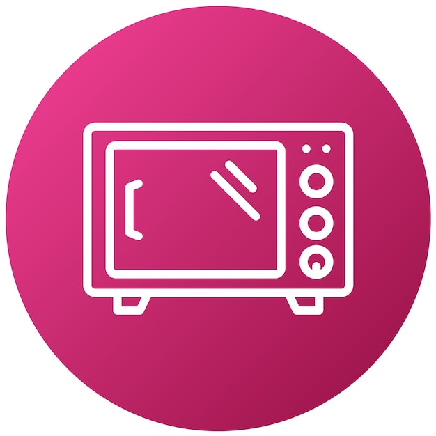 Estilo del icono del horno de diseño vectorial