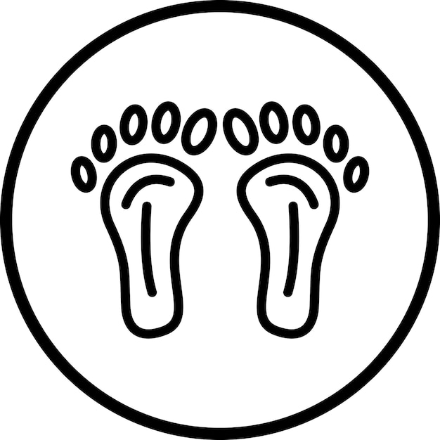 Estilo del icono de la huella de carbono