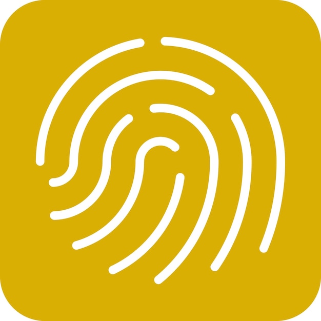 Estilo del icono de la huella dactilar de diseño vectorial