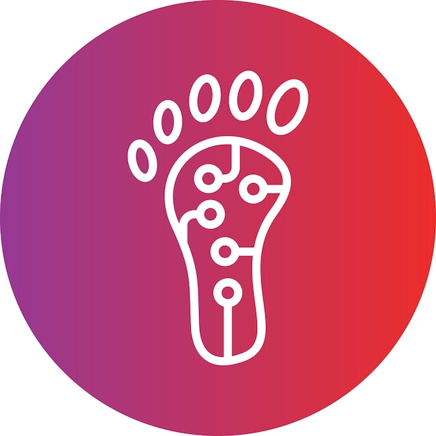 Estilo de icono de huella digital de diseño vectorial