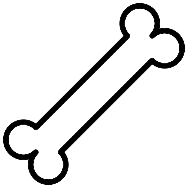 Estilo del icono de los huesos